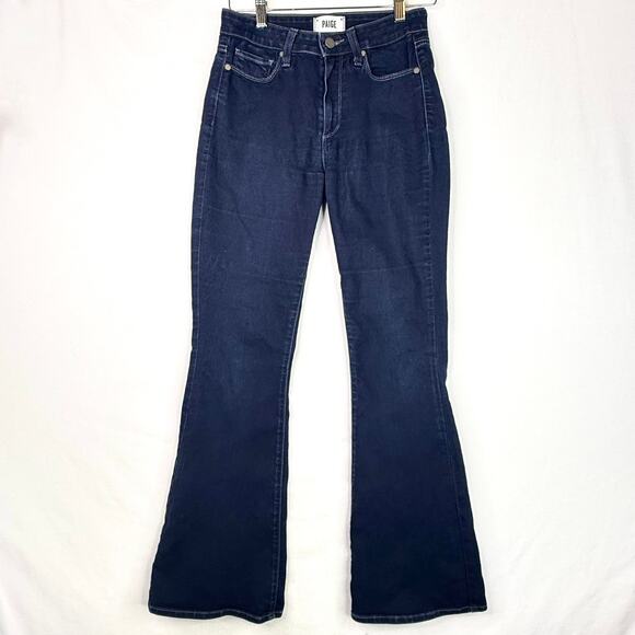 Paige High Rise Bell Canyon Dark Wash Jeans 27 - Picture 1 of 11
